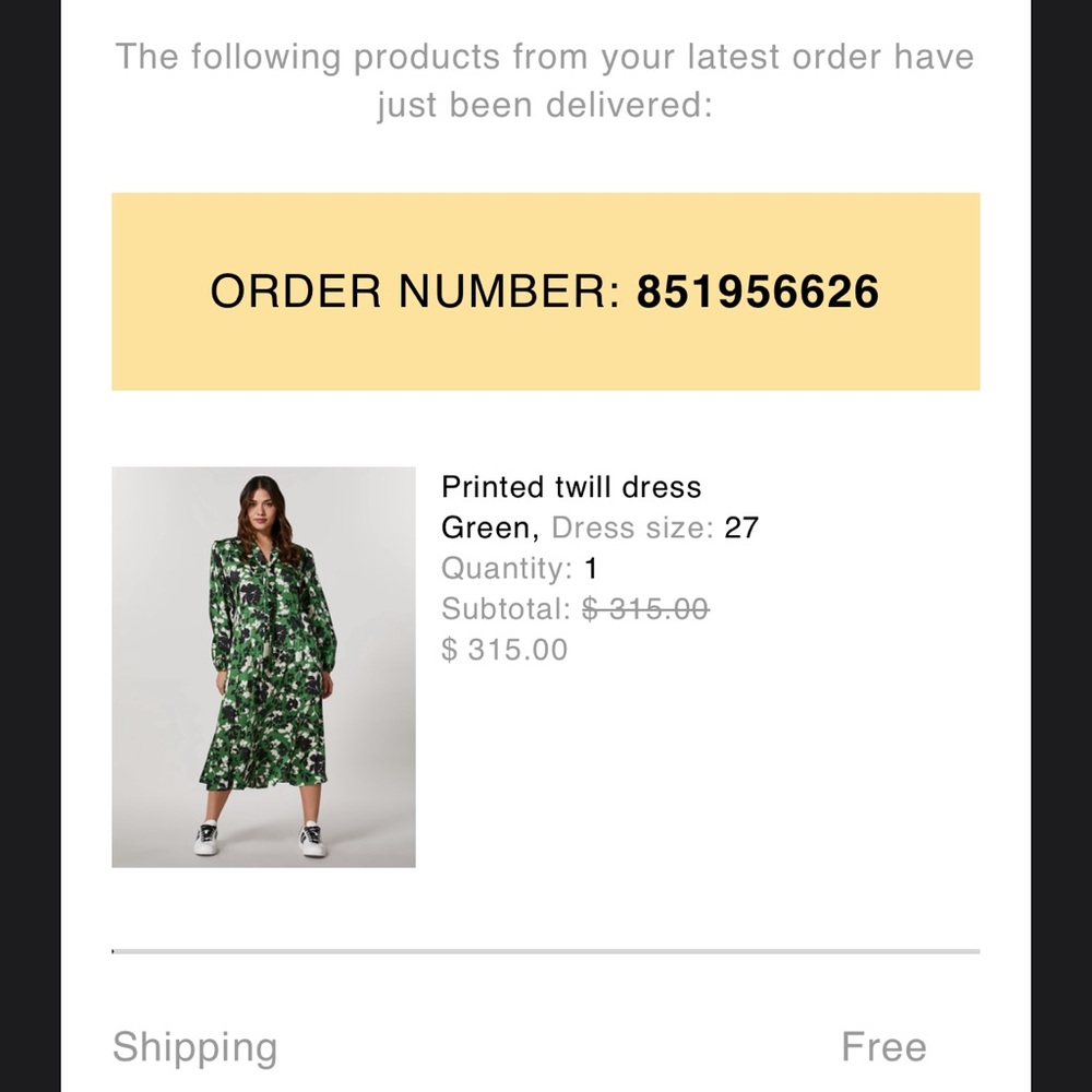 Marina Rinaldi (Persona) size 27 printed twill dress - Picture 7 of 7